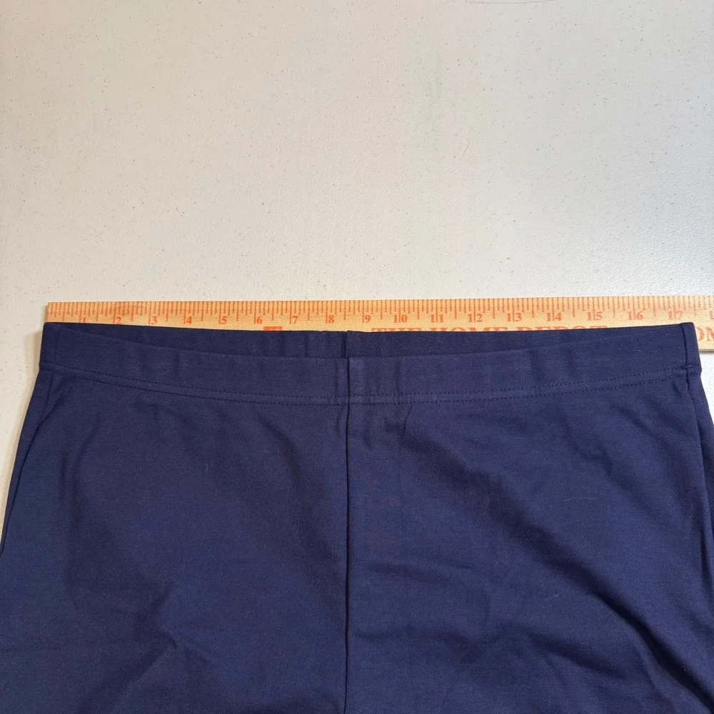 Chicos Fabulously Slimming Navy Blue‎ Leggings 2 Cozy Casual Comfort Pants Dress